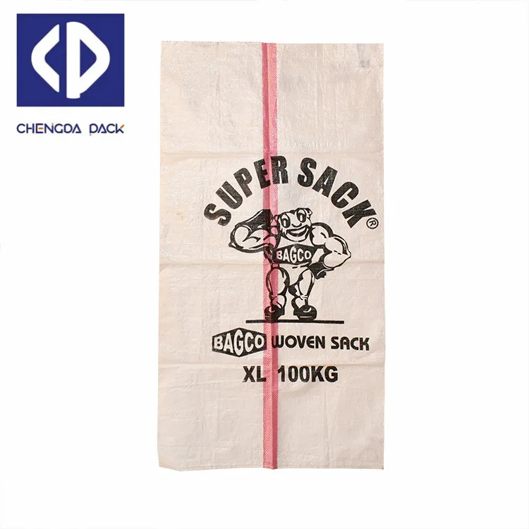 25 Kg 50 Kg PP Woven Bag Offsert Printing Polypropylene Laminated PP Sack Bag for Grain Rice Flour Sugar Fertilizer Seed Feed
