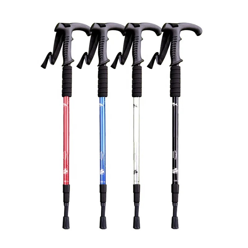 2022 Duralumin 7075 Walking Stick Alloy Trekking Pole Aluminum Hiking Sticks for Outdoors