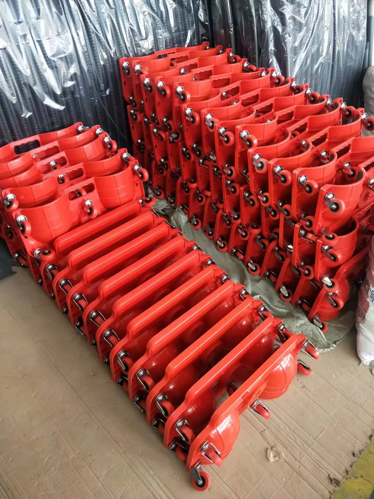 Rolling Knee Creeper Pads ABS High-Impact Frame 5 Swivel Castors Tool Tray Holder