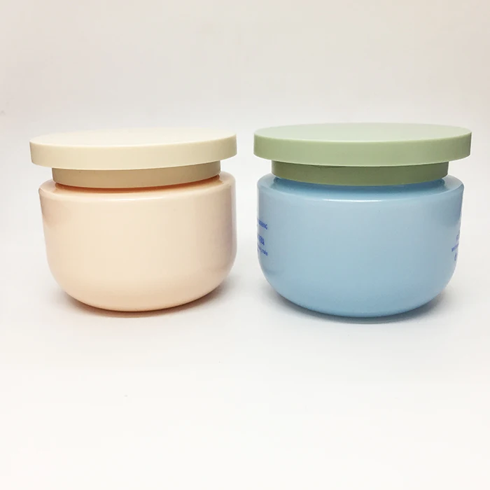 Economical Clear PET PCR cream Jars With Screw Lid 180g 250g Cosmetic Cream Lotion Body Scrub Empty Jars