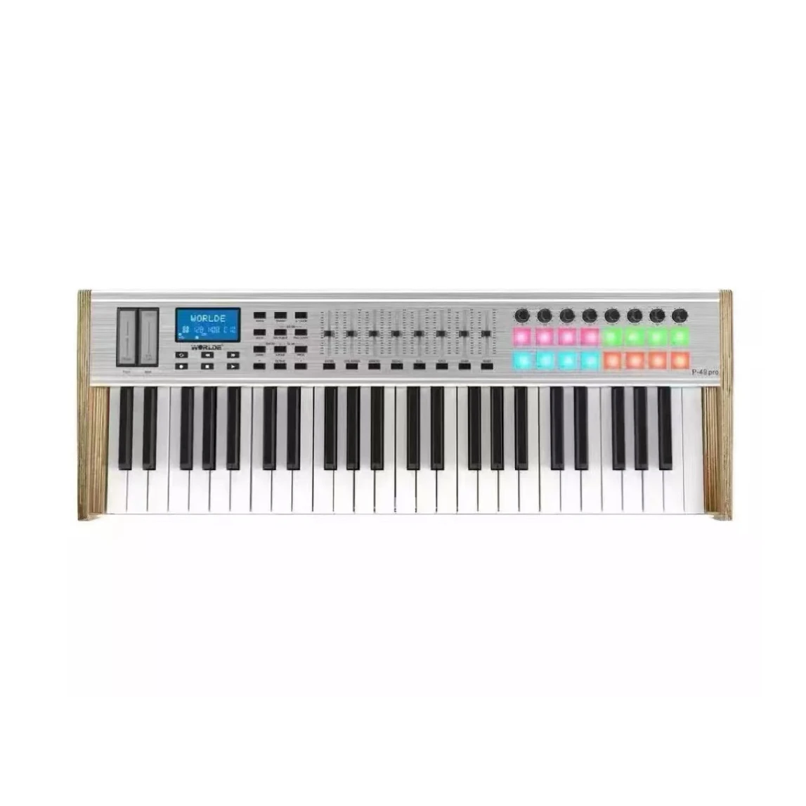 Worlde Pro Usb 49key Midi Keyboard Controller 49 Keys Digital Music Audio Studio Piano 49-keys for Musical Instruments Wholesale