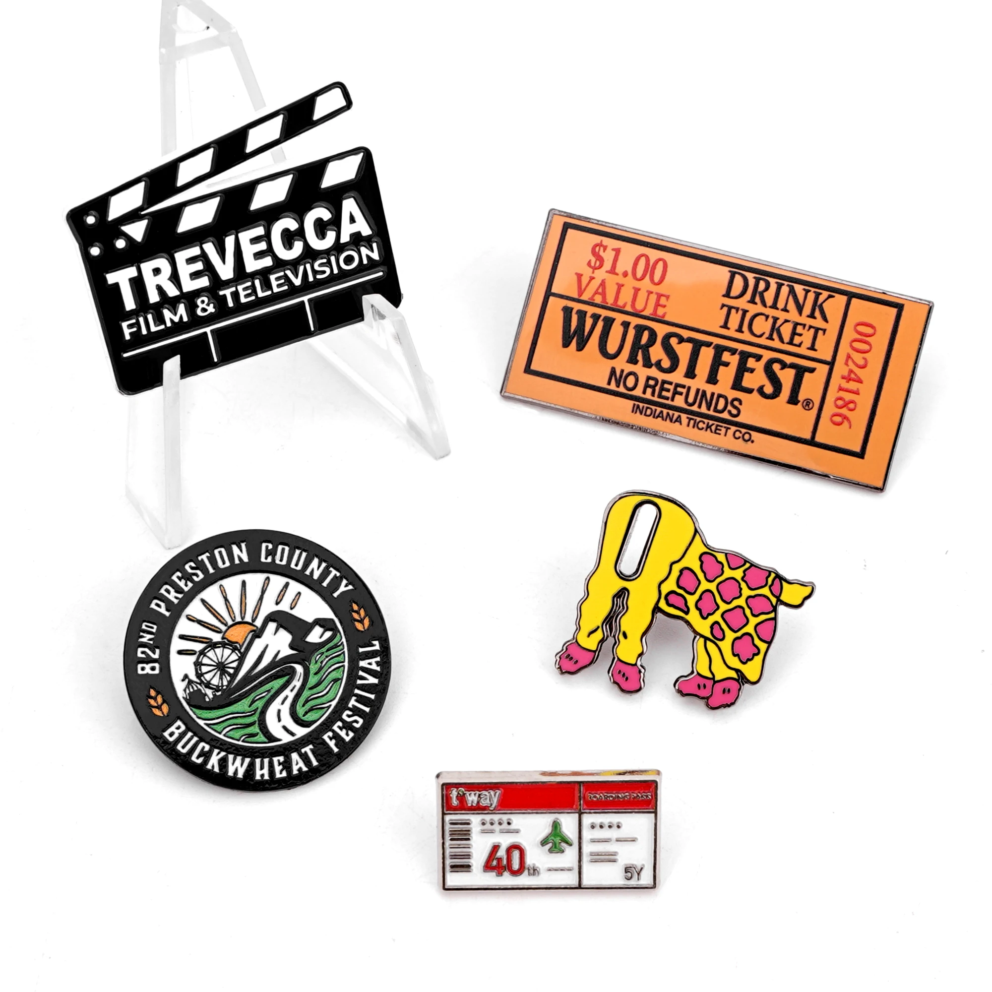 Manufacturer Metal Crafts Pin Badge Wholesale High Quality Creative Design Metal Plating Craft Enamel Pin