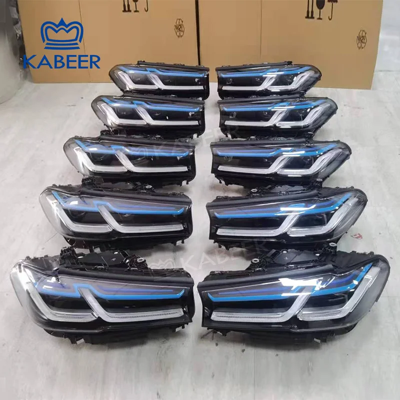 KABEER 5 series LCI G30 G31 G38 M5 Headlight 2017 LED upgrade to 2021 Laser Headlight Modified headlight head lamp light system