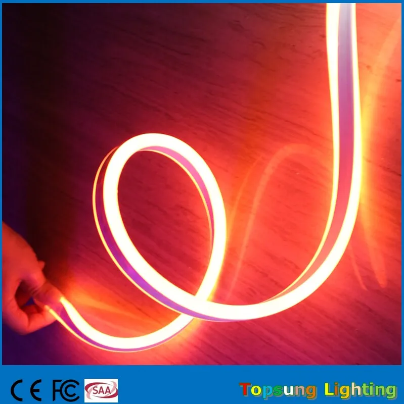 50 метро rollo AC 230V Bi светодиодная полоса 8*18 мм оранжевая Неоновая Гибкая navidad luces para fiestas