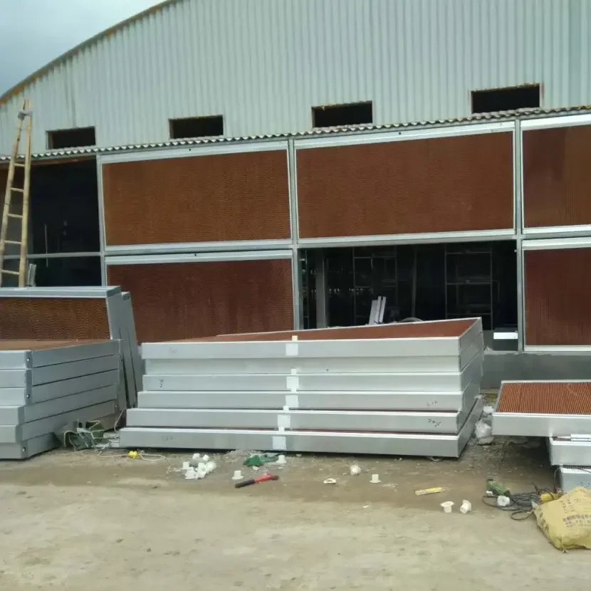 Broiler House Machine Chicken Raise Feed Equipment Poultry Farming 70/90 Paper Water Curtain Cooling Pad Ventilation System