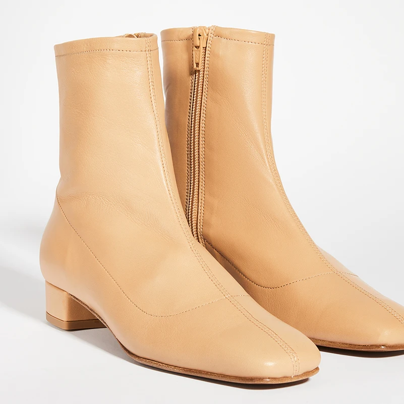 
Boots 2021 Fashion Design Genuine Leather Womens Shoes Ladies Custom Logo Boots 