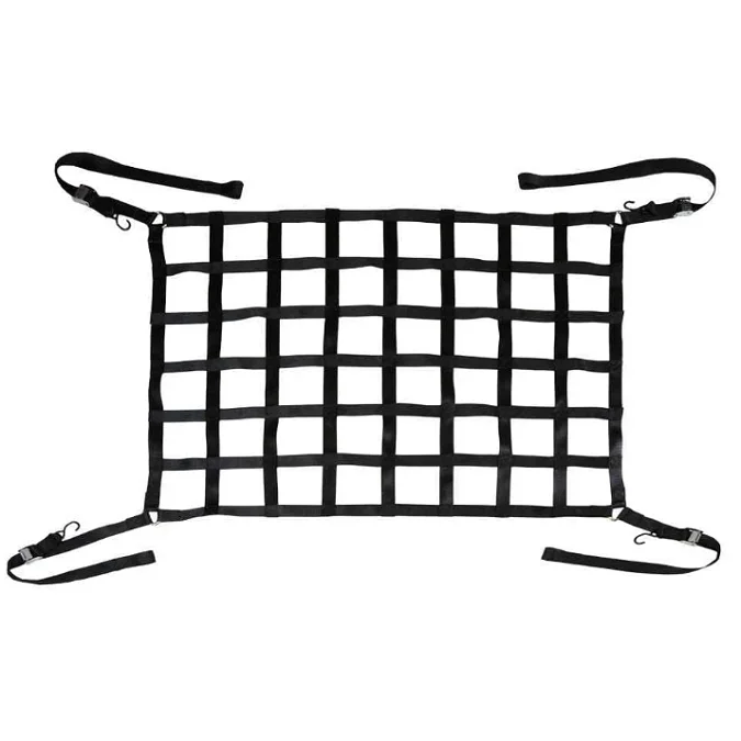 Us standard high quality Polyester webbing cargo nets trailer straps Packing Straps packnig net