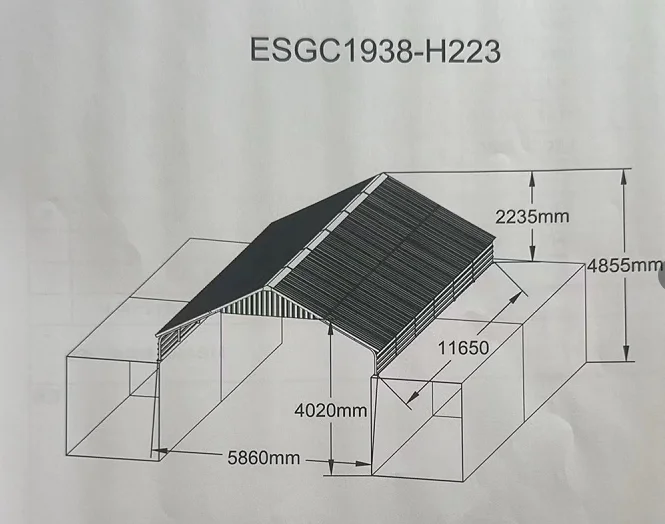 SGC2140-H320 Steel structure metal shipping container shed for outdoor use