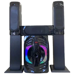 Combination home theater system speaker with USB SD FM BT REMOTE RGB led music system