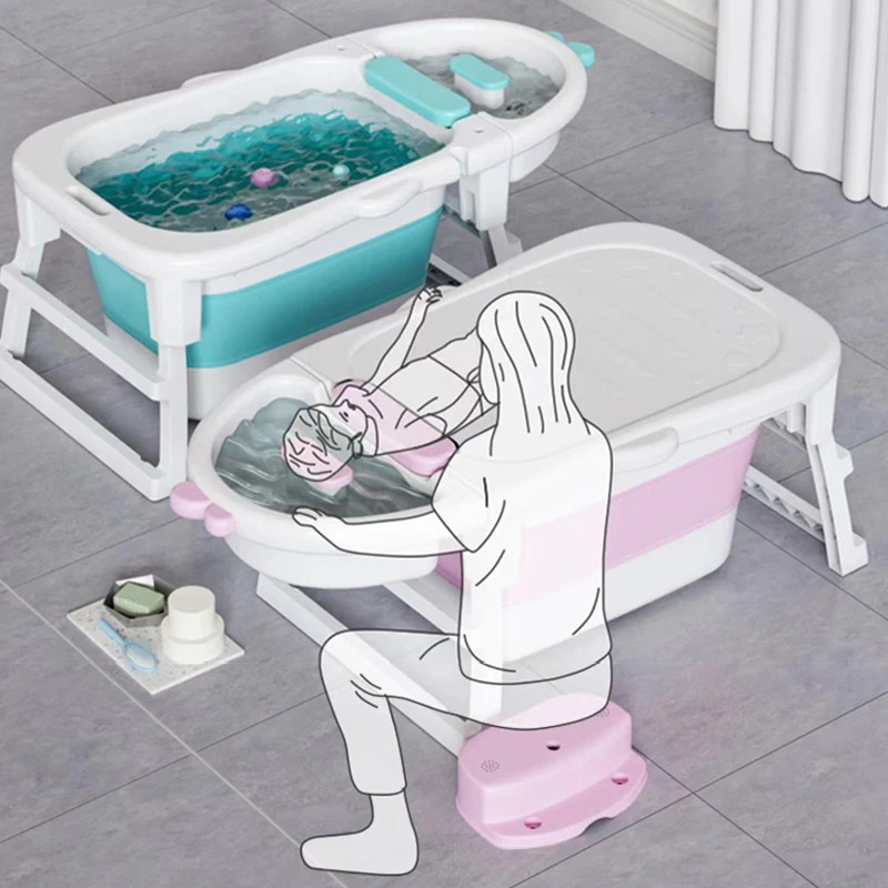 New arrival comfortable spa bath bucket stable plastic bath tub for home use