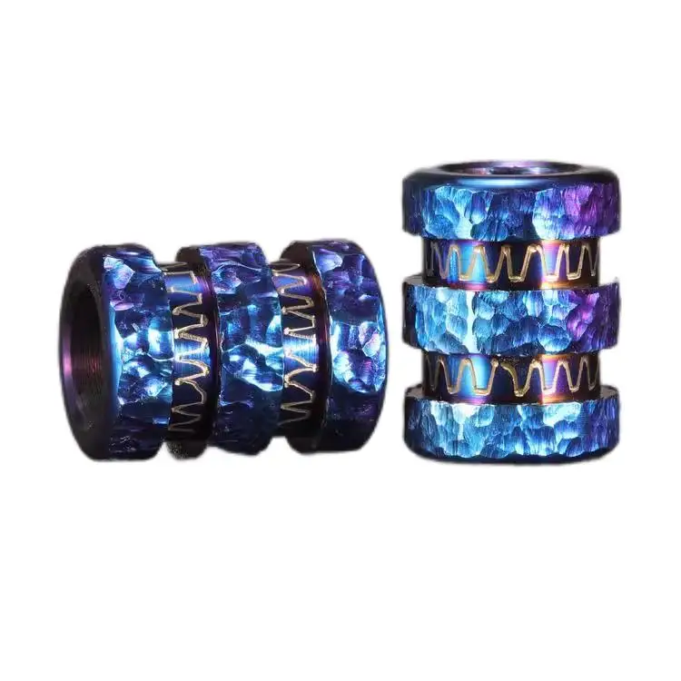 MG EDC DIY TC4 titanium alloy Knife Paracord cool fun Beads Pendant Vintage Color Outdoor Tools Paracord Beads