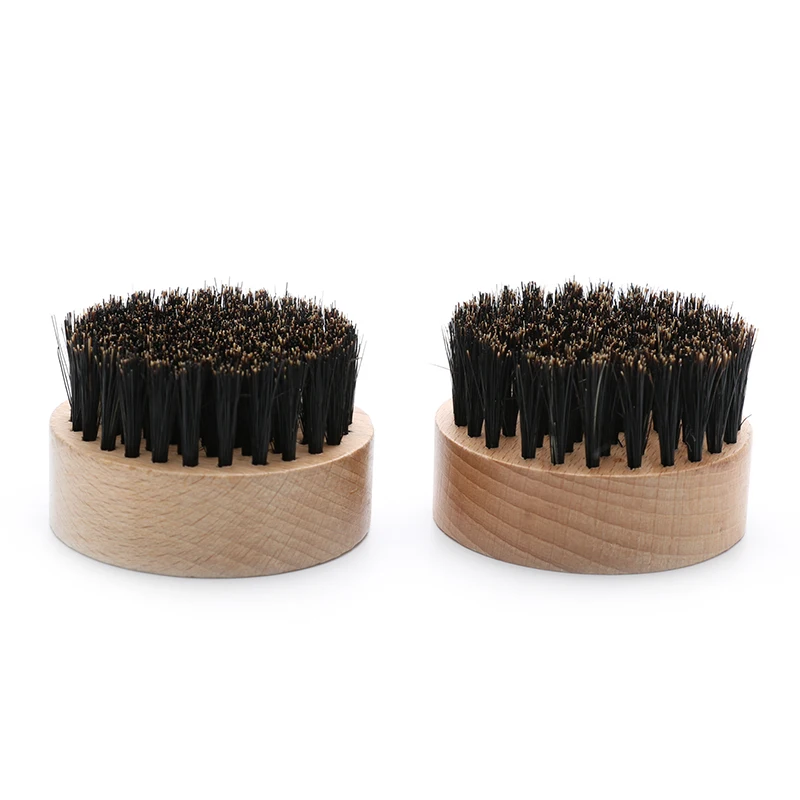 Shining Yellow Ceramic Coating Barrel Round Brush Boar Bristle Curling Hair Brush