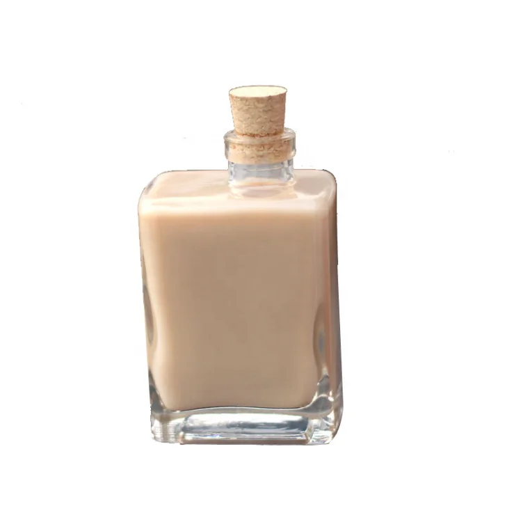 250ml high quality luxury liquid wine juice vodka glass bottle wine drinking jar with gold cork top