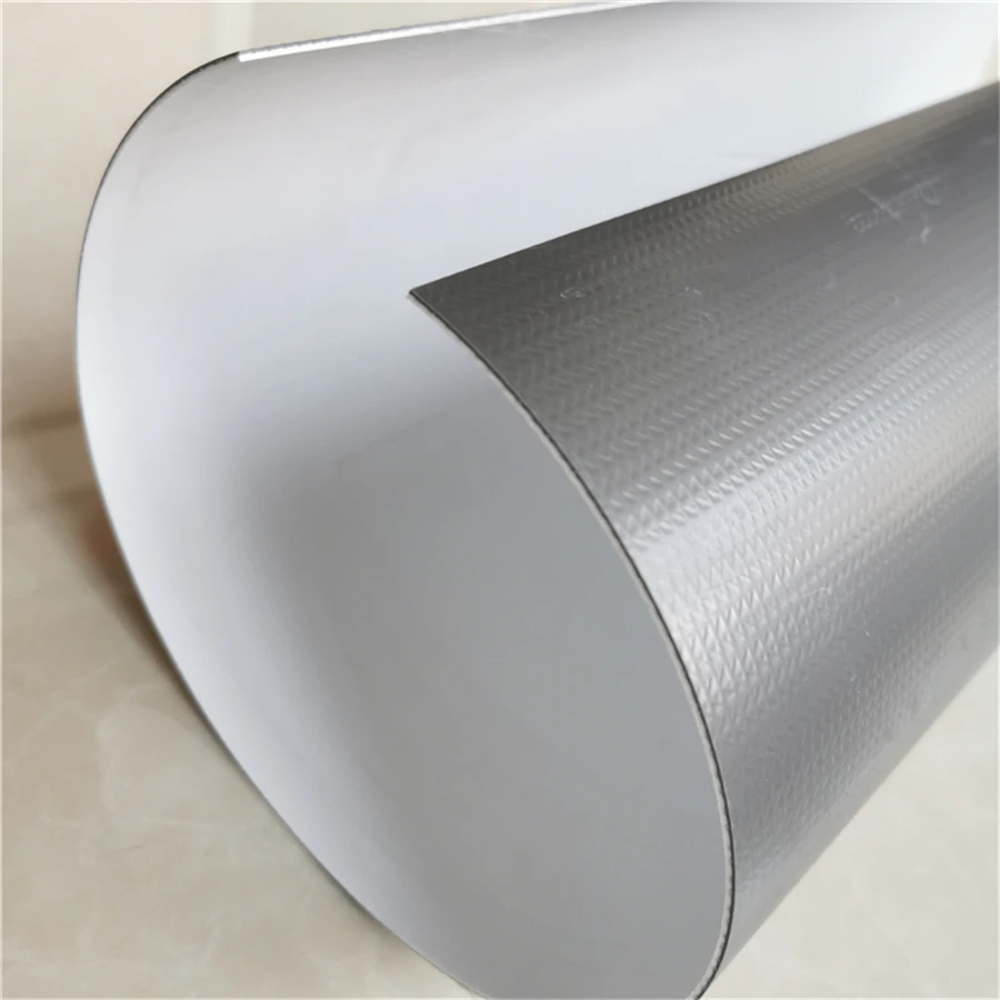 White Construction Roof Anti-UV Waterproof Sheet PVC Membrane Reinforced with Fabric