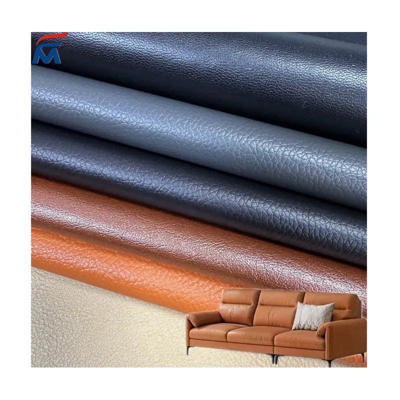 Synthetic Faux Cuero Material Fabric Pvc Rexine Roll Artificial Suede Leather For Car Seats Covers Upholstery sofa furniture