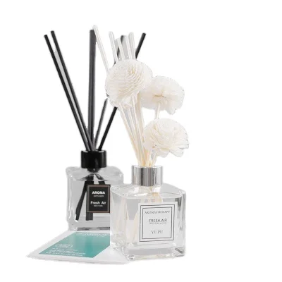Hotsale in Korea Decorative Low Maintenance Round Square Transparent Perfume Diffuser Glass Gift Bottle Aromatherapy Bottle