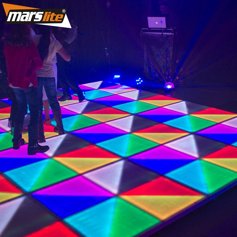 Портативный Акриловый СВЕТОДИОДНЫЙ танцпол для свадебной вечеринки