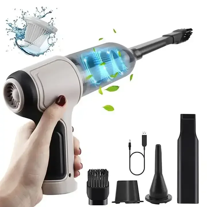 Handheld Auto Vacuum Air Duster Car Wireless Vacuum Cleaners 3 in 1 Blowable Cordless Dual Use Mini Vacuum Cleaner