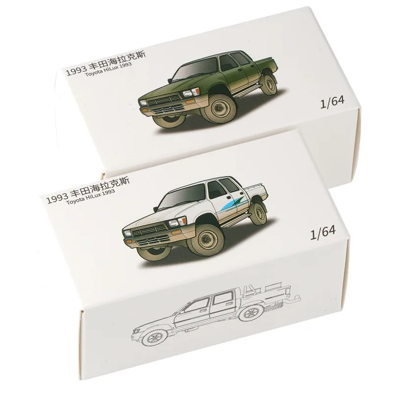 JKM 1/64 TOYOTA Hilux Model Car Alloy Diecast Toys Classic Super Racing Car Vehicle For Children Gifts