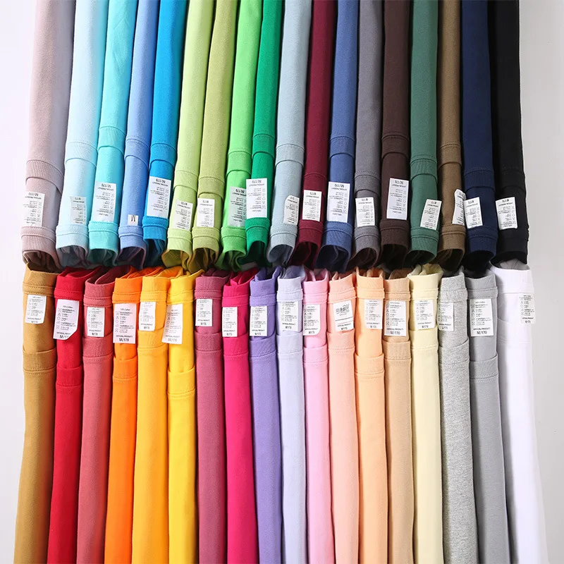 Wholesale summer 200 grams mens quality t shirt streetwear fashion tshirt 100% cotton printed graphic unisex t shirt