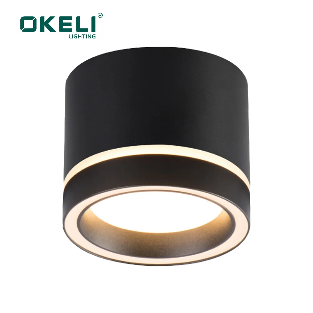 Surface Mounted GX53 Led Spotlight Black