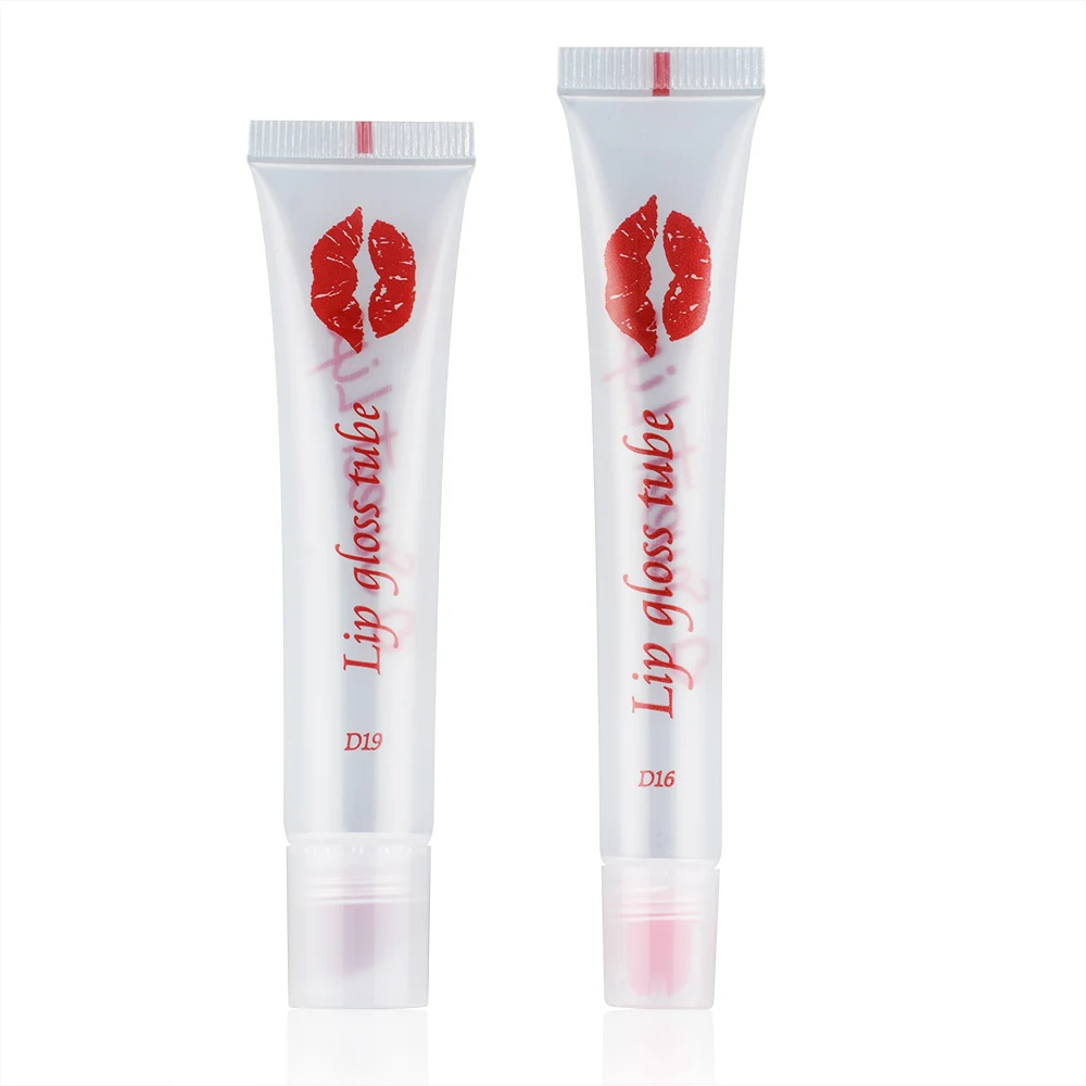 private label  TPE applicator 5ml 8ml 10ml 12ml 0.5oz 5g 10g lip balm container  lip gloss tube empty transparent tube
