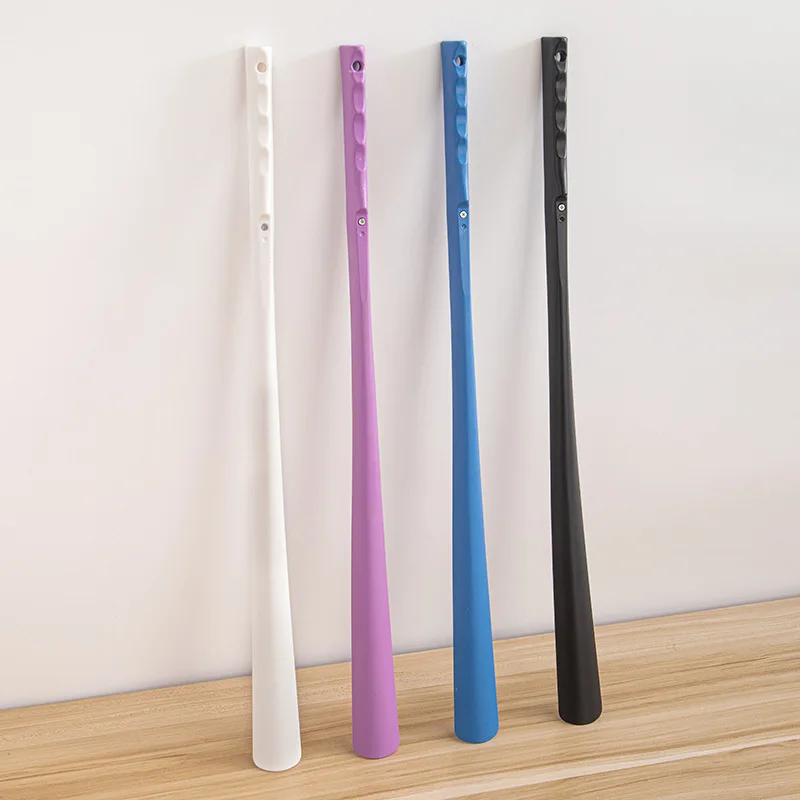 Magnetic Extendable Long Handle Shoehorn Telescopic Foldable Shoe Horn plastic for Seniors Women and Kids for Boots and Shoes