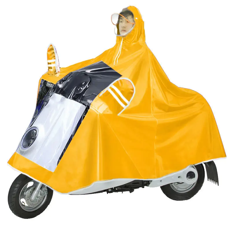 Hiking Rainwear Top Selling PVC Reflective Cheap Rain Cape Outdoors Motorcycle Rain Coat Poncho Scooter Raincoat Cape