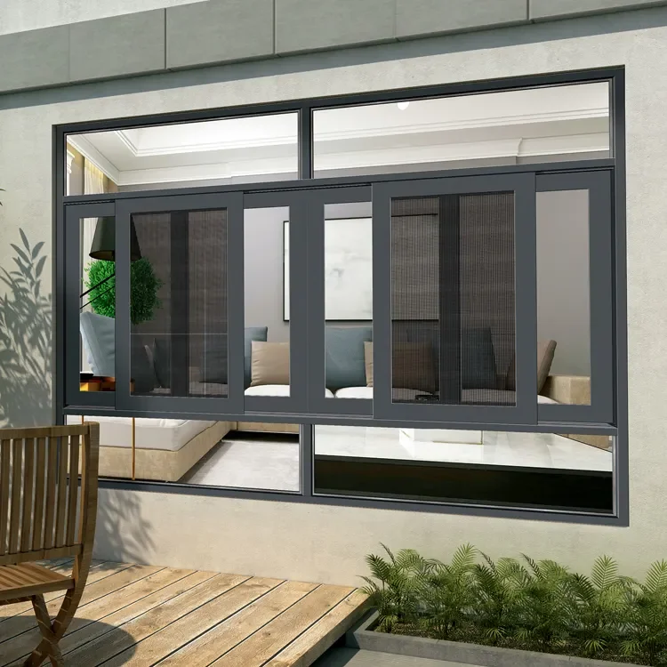 High Quality Double Glazed and Triple Glazed Aluminum Sliding Windows