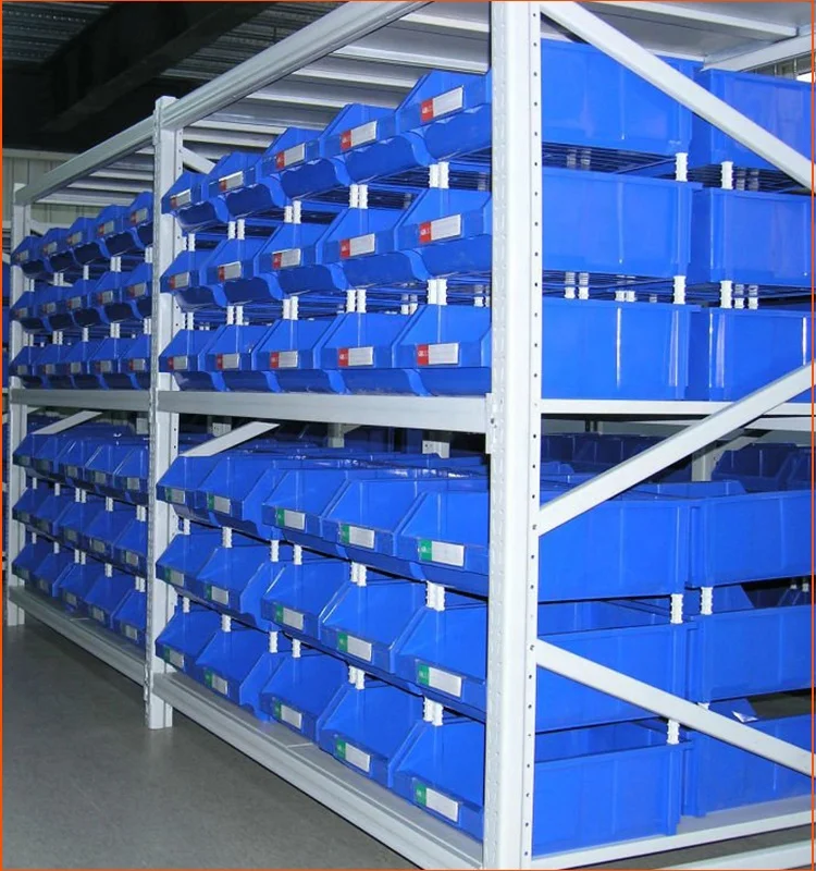 Warehouse Garage Industrial Plastic Shelf Bins Spare Parts Storage Boxes