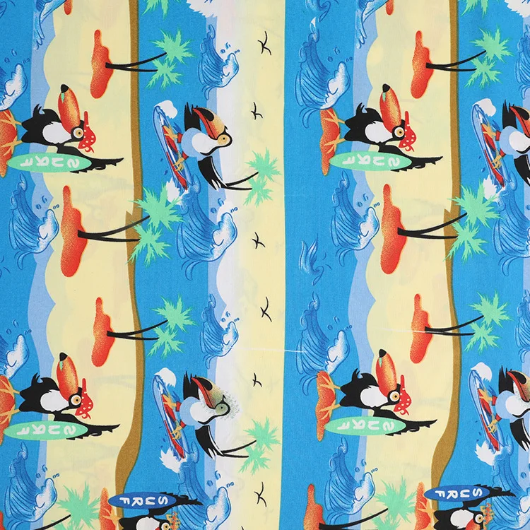 Оптовая продажа, водонепроницаемая пляжная короткая ткань из 100% полиэстера с цветочным принтом