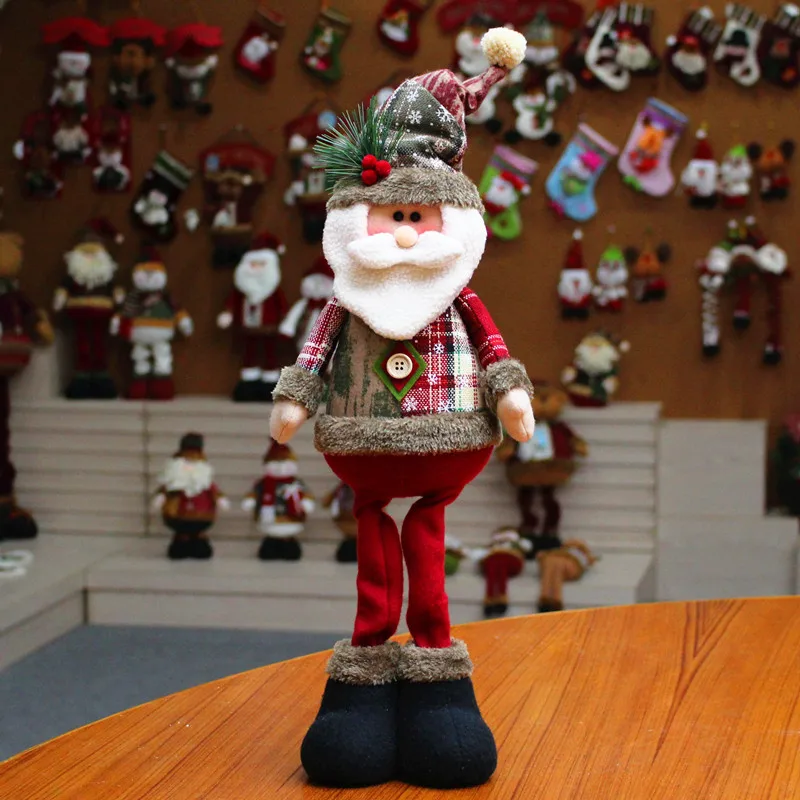 Best Selling Christmas Decoration Doll Christmas Elk Window Christmas Supplies Home Decor Toy Good Gift for Kids