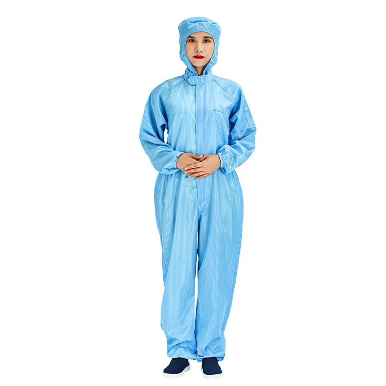 OEM Antistatic Work Uniform Anti-static Polyester ESD Garments Cleanroom Suit ESD Clothes Antistatic Work clothes