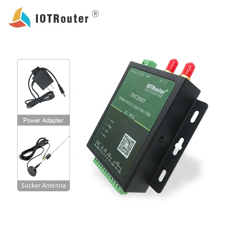OEM MQTT Gateway ZHC2931 rs485 to TCP IP Gsm Module GSM M2M Modbus Alarm IOT Router in Stock 107