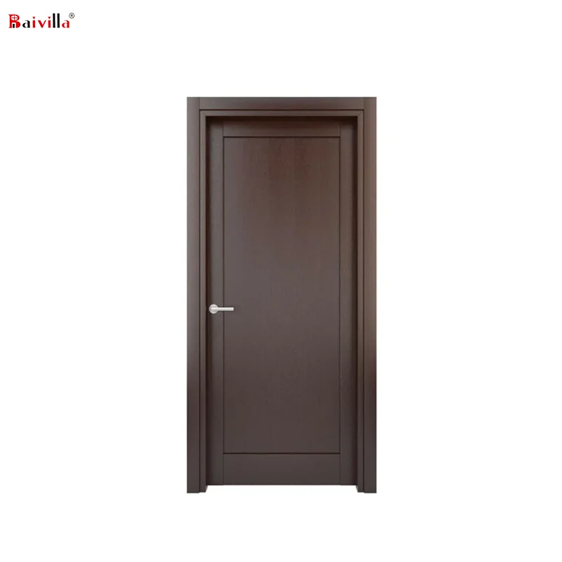 Unique Design solid teak wooden interior doors Quality Assurance luxury interior wood door