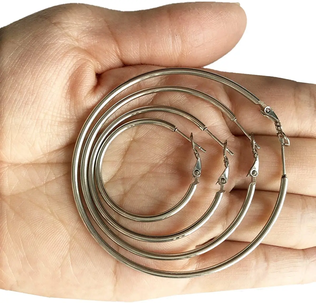 Chinese Most Popular Earrings Fashion Popular Exaggerated Punk Wind Circle Hoops Earrings Women Gold Big Round Earring Hoop