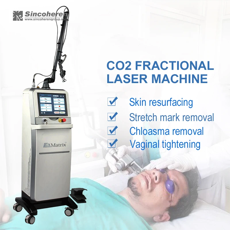 Professional, powerful vertical CO2 fraction laser treatment cosmetology machine laser vaginal rejuvenation equipment