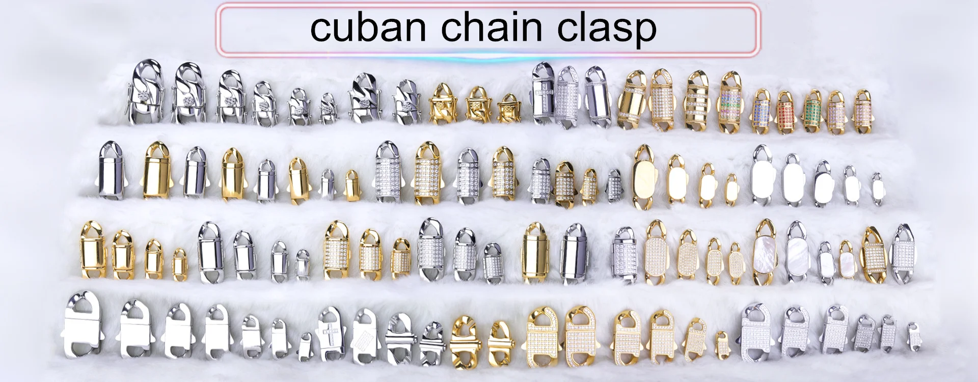 Factory Direct Manufacture Cuban Chain Necklace Ice Out Cuban Chain for Men Diamond Clasp Moissanite Cuban Chain Jewelry
