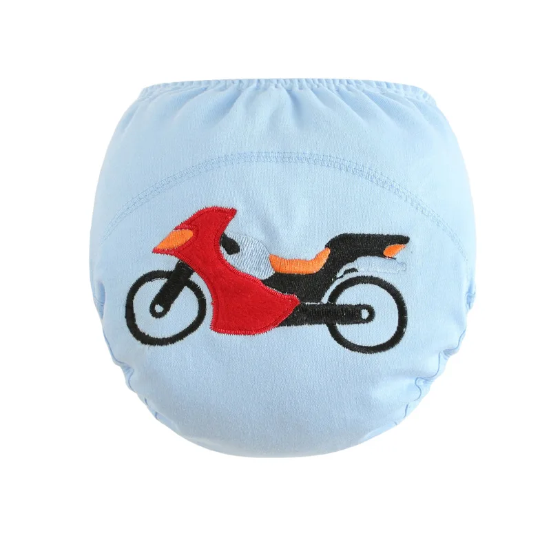 New Pattern Washable Baby Cloth Diaper Solid Color Crawling Pants Baby Training Pants