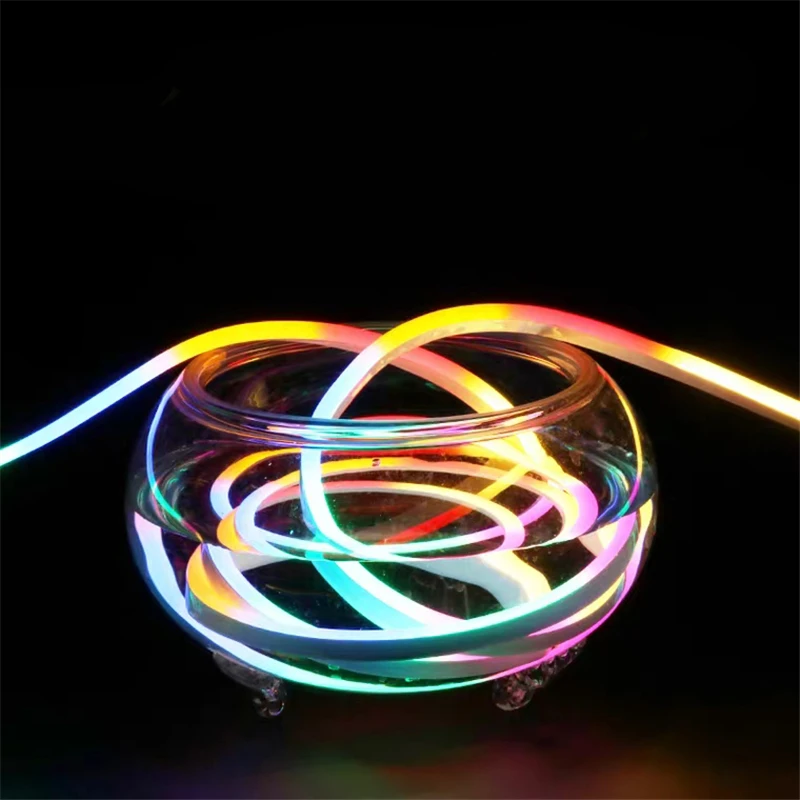 Гибкий неоновый свет плотный силиконовый светодиодный гибкий DMX адресный RGB 120V неоновые полосы света