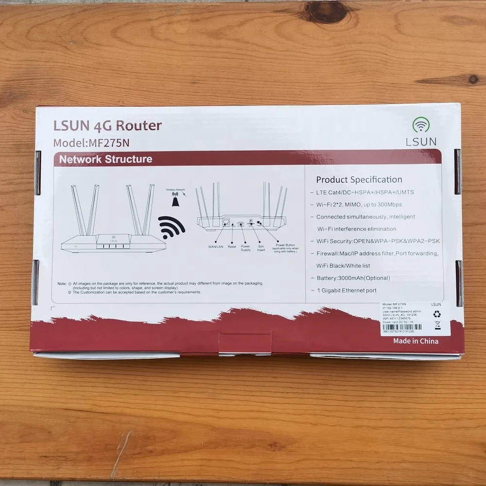 LSUN MF275N 4G CPE LTE4g router with battery Wireless Router cat4 300M LTE WIFI CPE router gateway