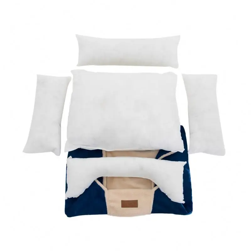 Plush Square dog bed teal factory Wholesale High Quality plush pet Bed Sofa soft Pet Bed Product