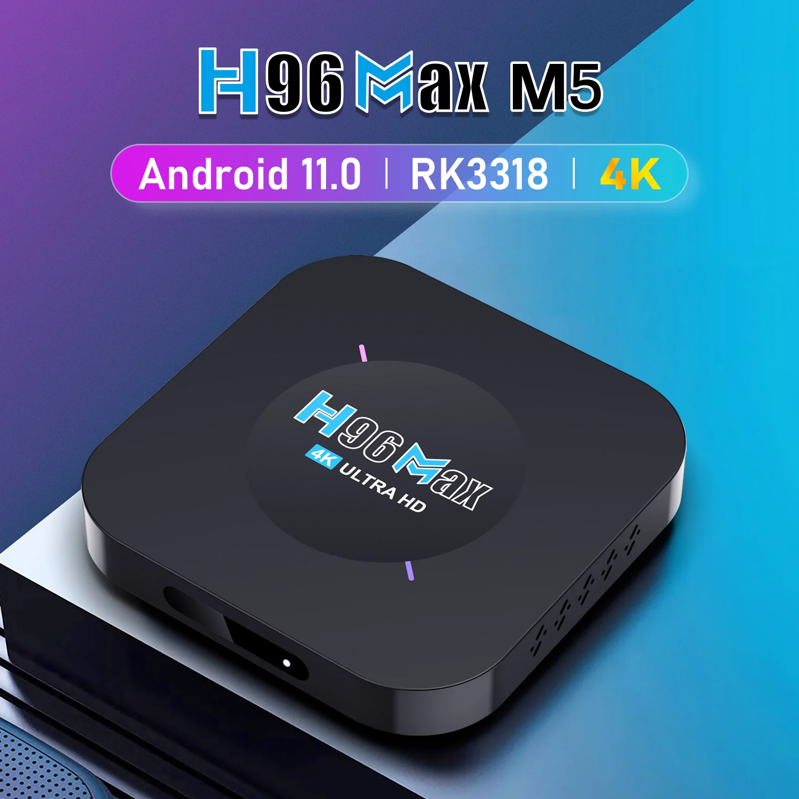 New Cheap but Good Quality tv box H96 Max M5 RK3318 8K STB 4Gb Ram  Smart Android Set Top Box