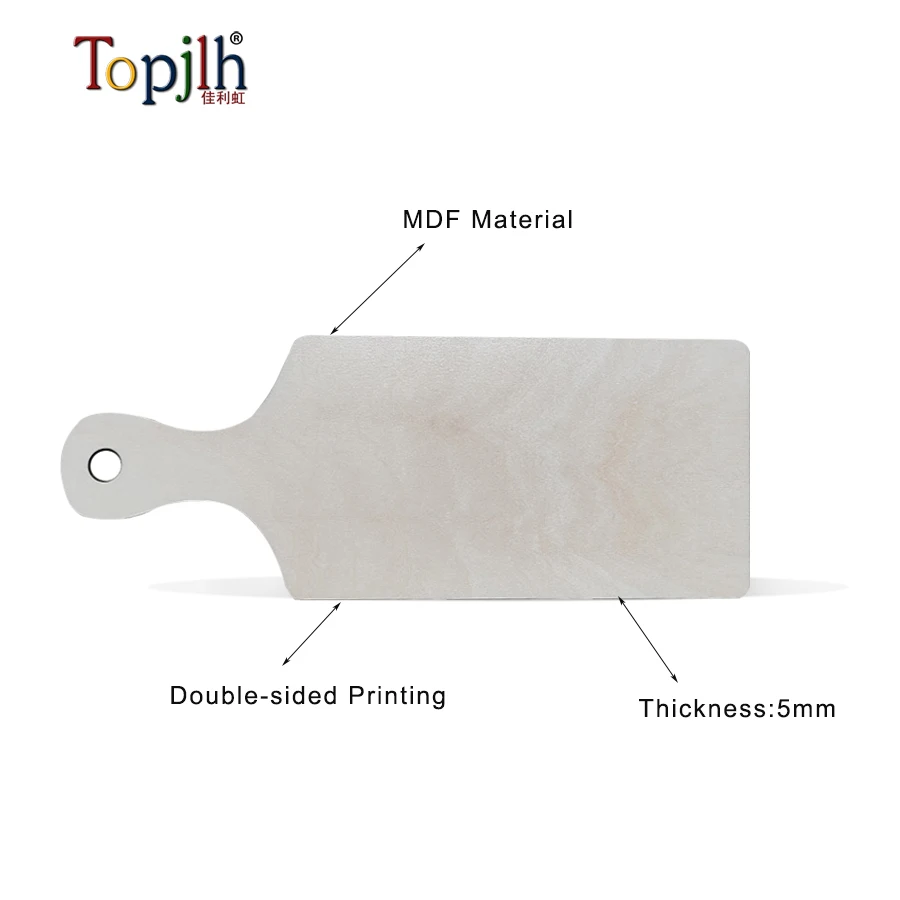 Topjlh 2024 New Products Hot Selling Blank Sublimation Cutting Board Customized MDF Chop Board