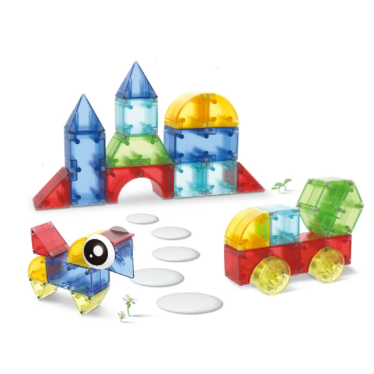 Balin Newest DIY Assemble Magnetic Building Blocks Toy Magnet Puzzle Building Set Mini Magnetic Tiles and Cubes for Kids