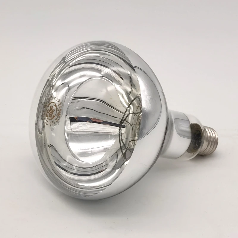 GEinfrared бесплатный образец 240 в E27 R125 275 Вт водонепроницаемые взрывозащищенные тепловые лампы для ванной нагревательная инфракрасная лампа