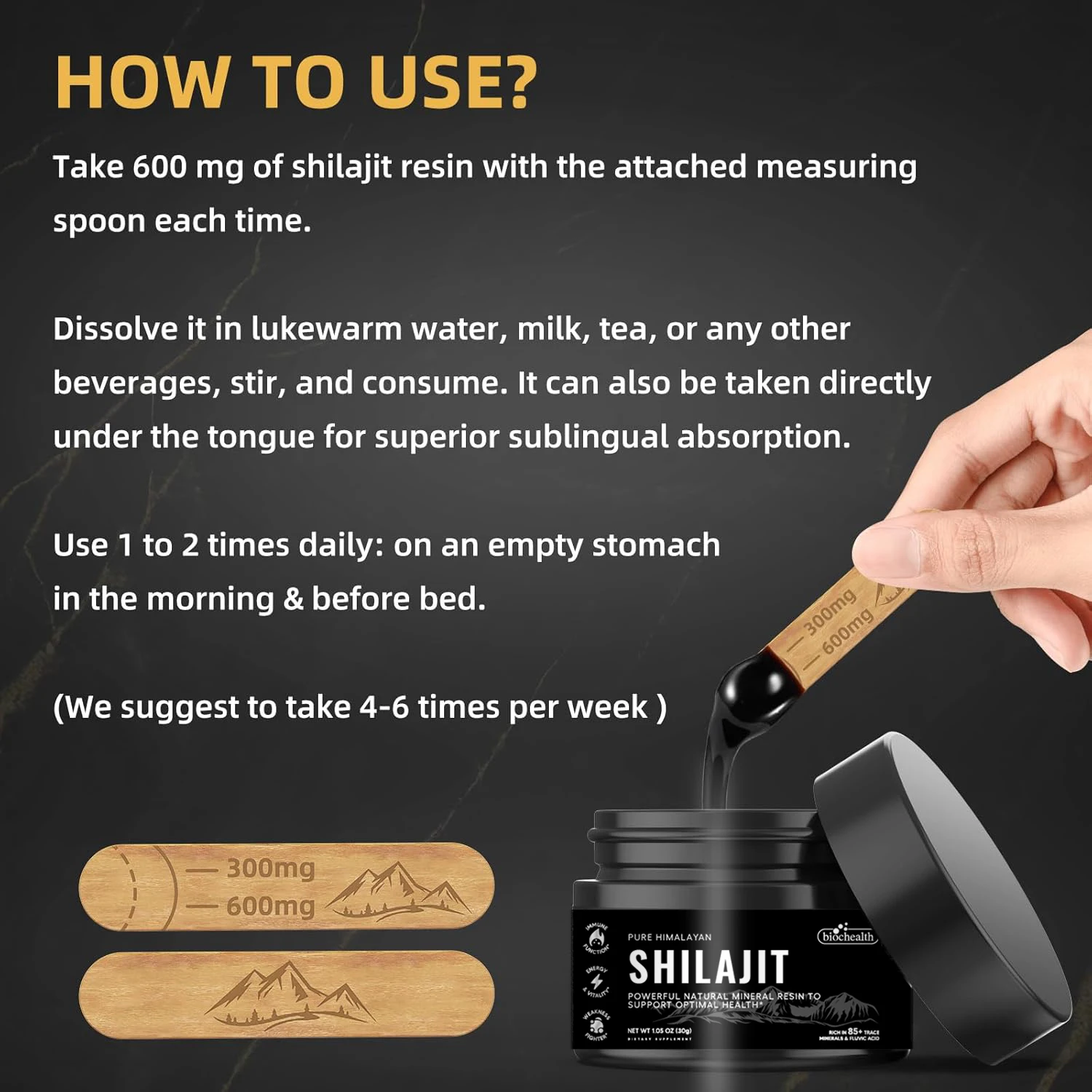 Biocaro Private Label Supplement Manufacturer Natural Shilajit RESIN Shilajit Supplement Pure Organic Himalayan Shilajit Resin