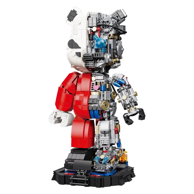 wholesale Wangao 188001 Violet Bear Figure Action Toy Assembly block Small Particles Plastic Diy Robot Toys Block Set