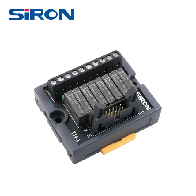 SiRON Y411-P 8-position relay module 10P MIL connector as output single row terminal block as input relay module