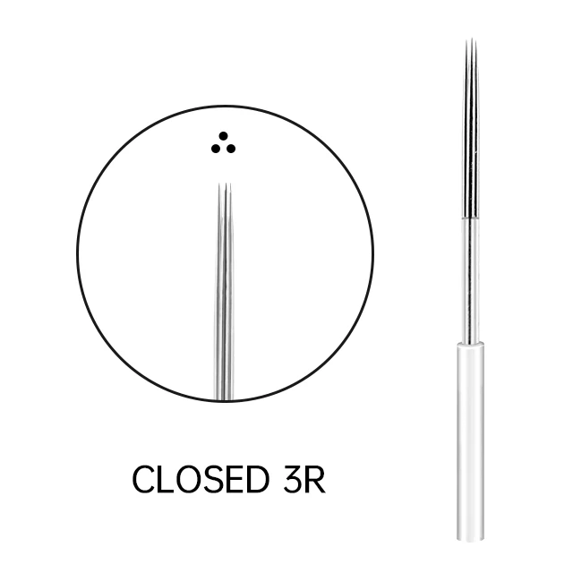 OEM/ODM  Disposable Piercing Round Needles For Permanent Makeup Tattoo  Needles Microblades Needle For Eyebrow
